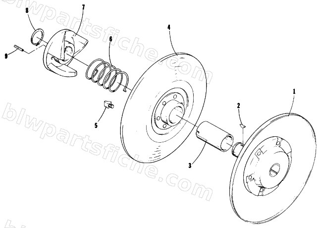DRIVEN CLUTCH diagram