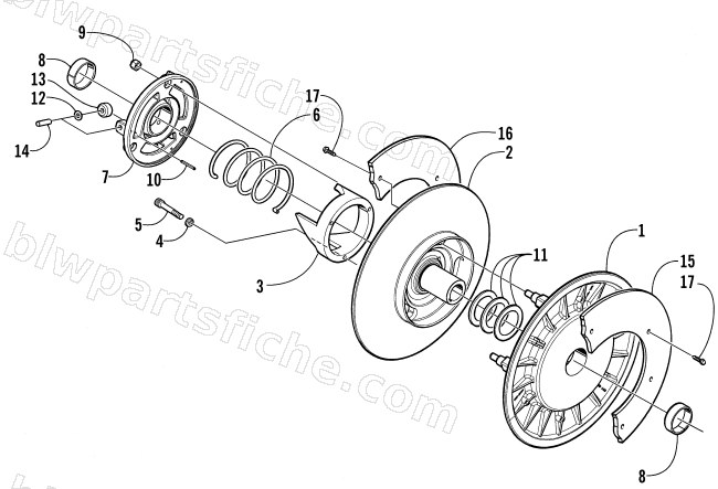 DRIVEN CLUTCH diagram