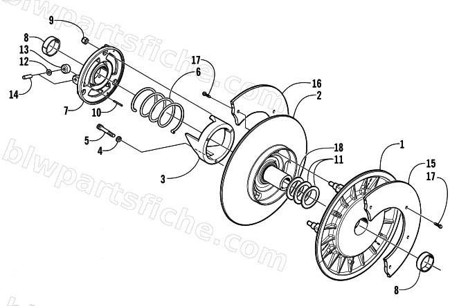 DRIVEN CLUTCH diagram