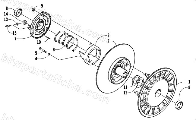 DRIVEN CLUTCH diagram