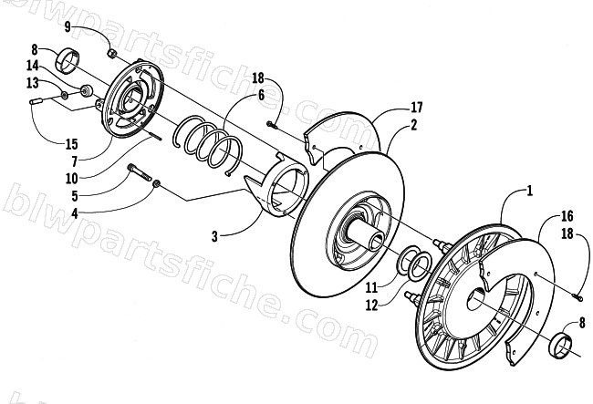 DRIVEN CLUTCH diagram