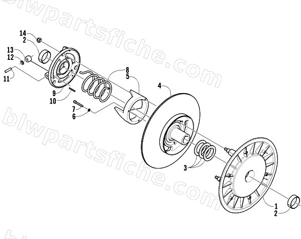 DRIVEN CLUTCH diagram