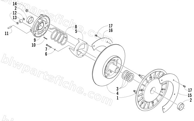 DRIVEN CLUTCH diagram