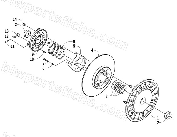 DRIVEN CLUTCH diagram