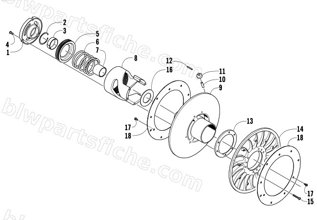 DRIVEN CLUTCH diagram