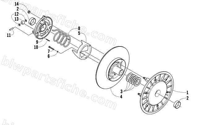 DRIVEN CLUTCH diagram