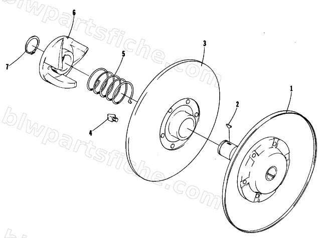 DRIVEN CLUTCH diagram