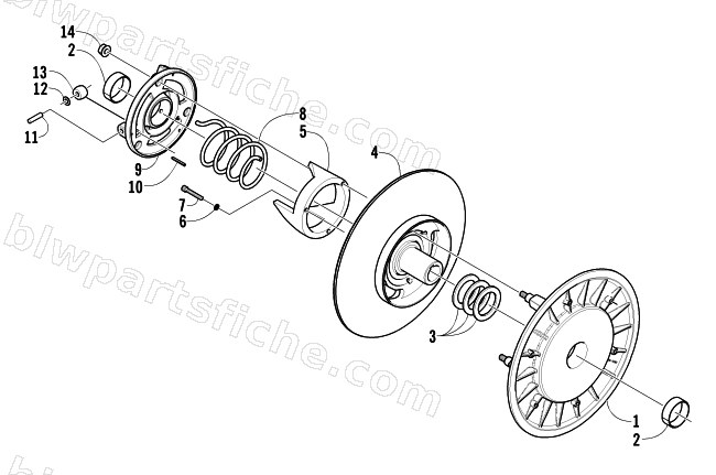 DRIVEN CLUTCH diagram