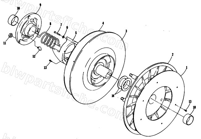 DRIVEN CLUTCH diagram