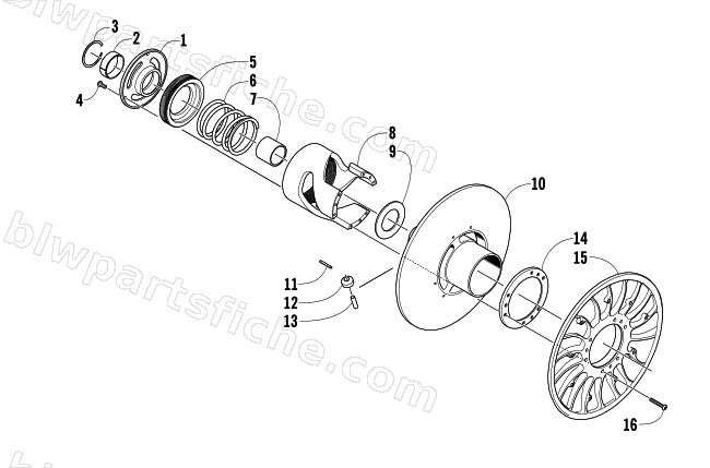 DRIVEN CLUTCH diagram