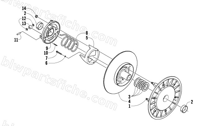 DRIVEN CLUTCH diagram