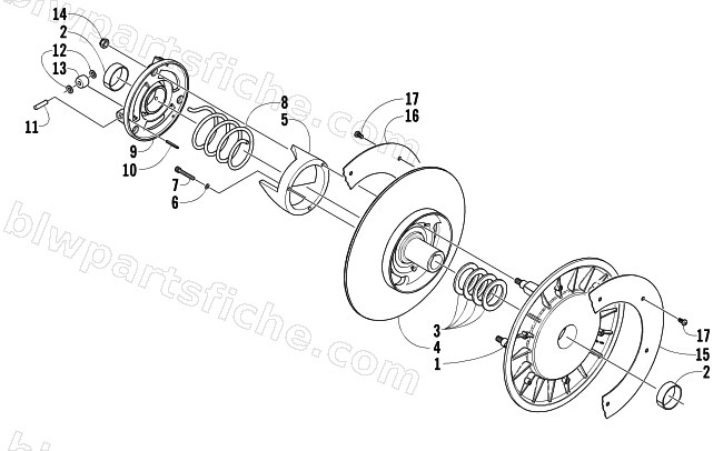 DRIVEN CLUTCH diagram