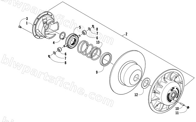 DRIVEN CLUTCH diagram