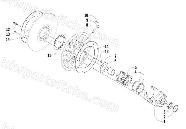 DRIVEN CLUTCH diagram