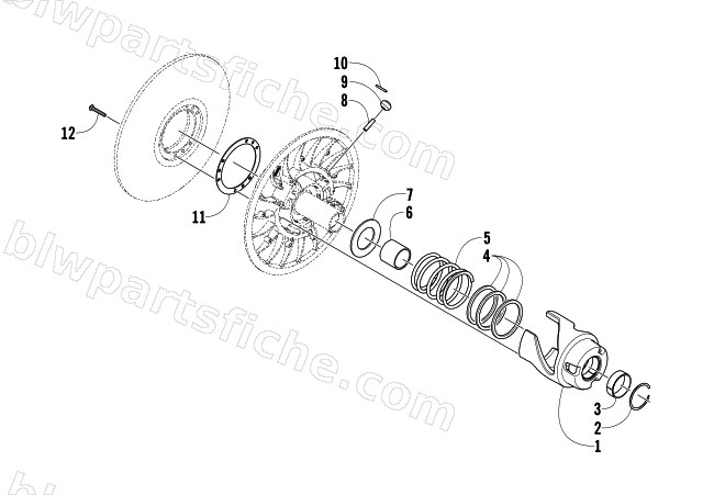 DRIVEN CLUTCH diagram