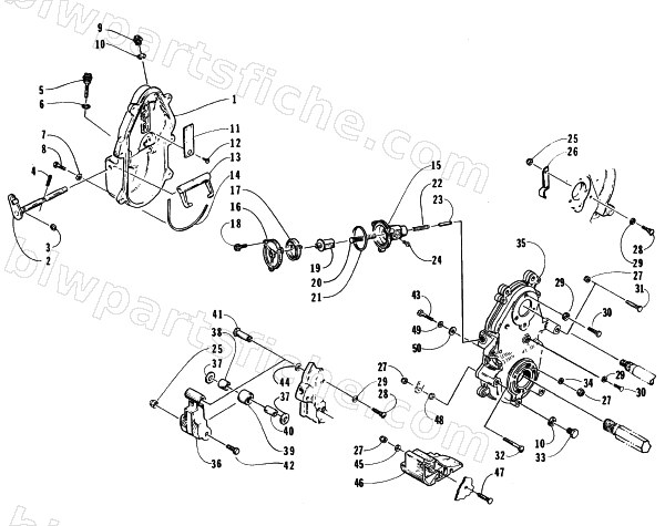 DROPCASE AND CHAIN TENSION ASSEMBLY diagram