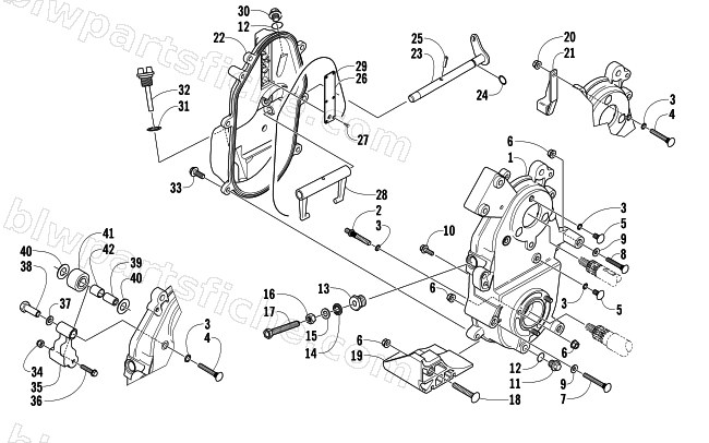 DROPCASE AND CHAIN TENSION ASSEMBLY diagram