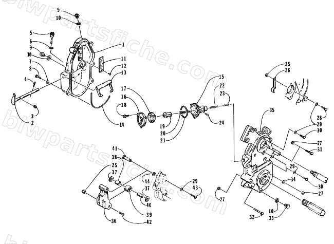 DROPCASE AND CHAIN TENSION ASSEMBLY diagram