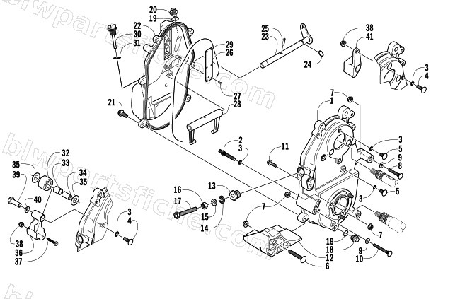 DROPCASE AND CHAIN TENSION ASSEMBLY diagram