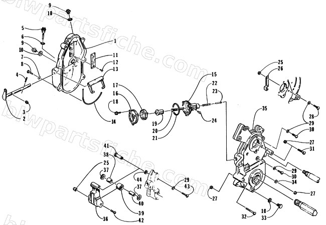 DROPCASE AND CHAIN TENSION ASSEMBLY diagram