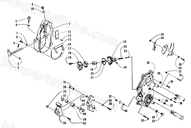 DROPCASE AND CHAIN TENSION ASSEMBLY diagram