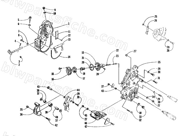 DROPCASE AND CHAIN TENSION ASSEMBLY diagram
