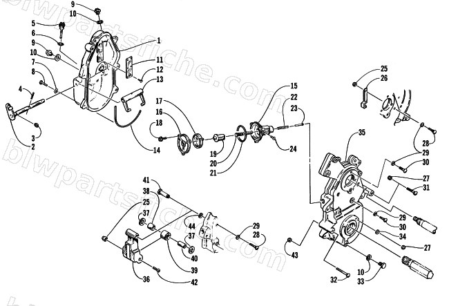 DROPCASE AND CHAIN TENSION ASSEMBLY diagram