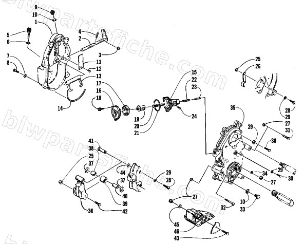 DROPCASE AND CHAIN TENSION ASSEMBLY diagram