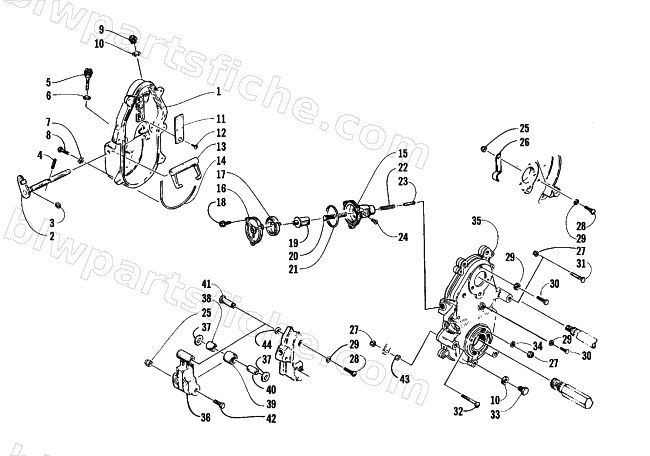 DROPCASE AND CHAIN TENSION ASSEMBLY diagram