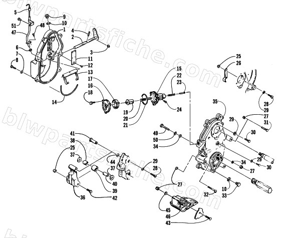 DROPCASE AND CHAIN TENSION ASSEMBLY diagram