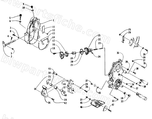 DROPCASE AND CHAIN TENSION ASSEMBLY diagram