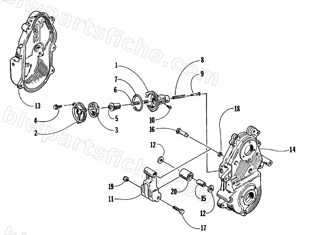 DROPCASE CHAIN TENSION ASSEMBLY diagram