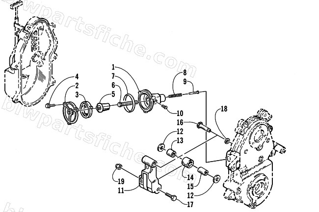 DROPCASE CHAIN TENSION ASSEMBLY diagram