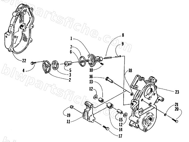 DROPCASE CHAIN TENSION ASSEMBLY diagram