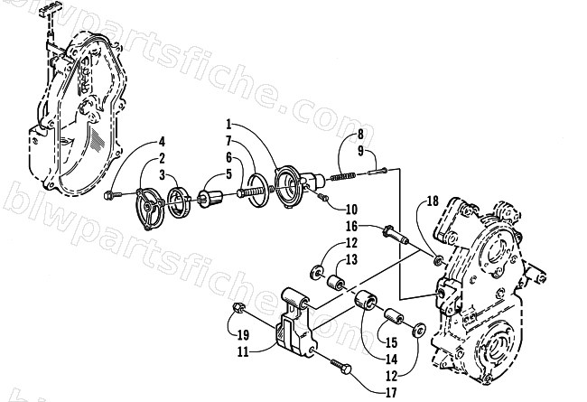 DROPCASE CHAIN TENSION ASSEMBLY diagram