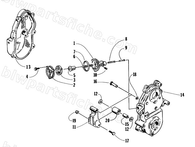 DROPCASE CHAIN TENSION ASSEMBLY diagram