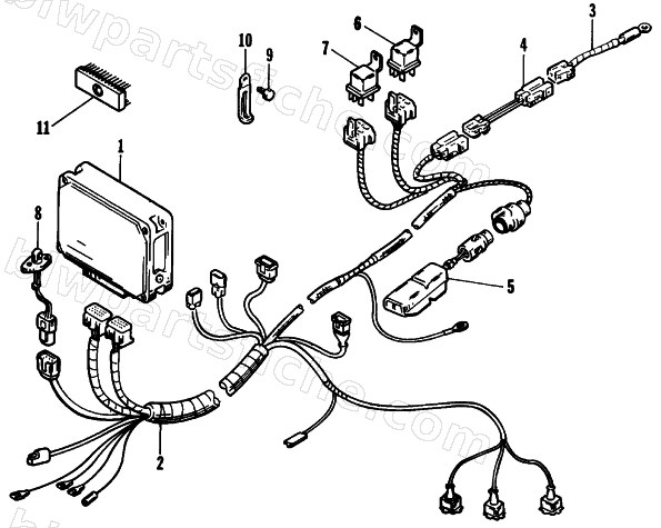 ECU AND ECU HARNESS ASSEMBLIES diagram