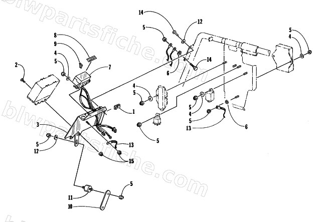 ECU TRAY MOUNTING ASSEMBLY diagram