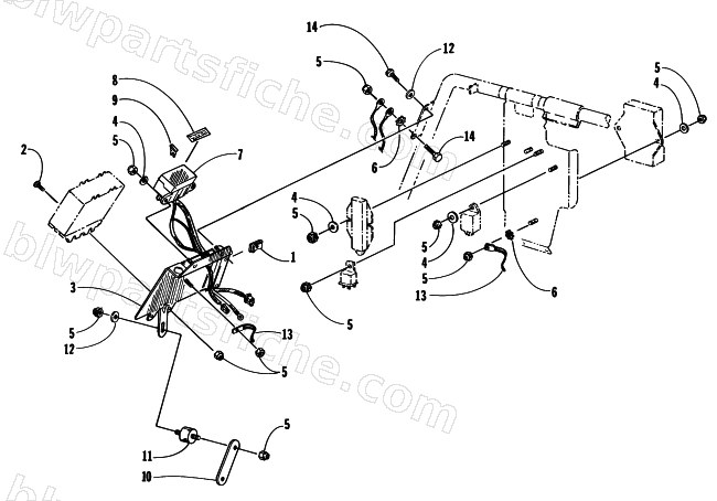 ECU TRAY MOUNTING ASSEMBLY diagram