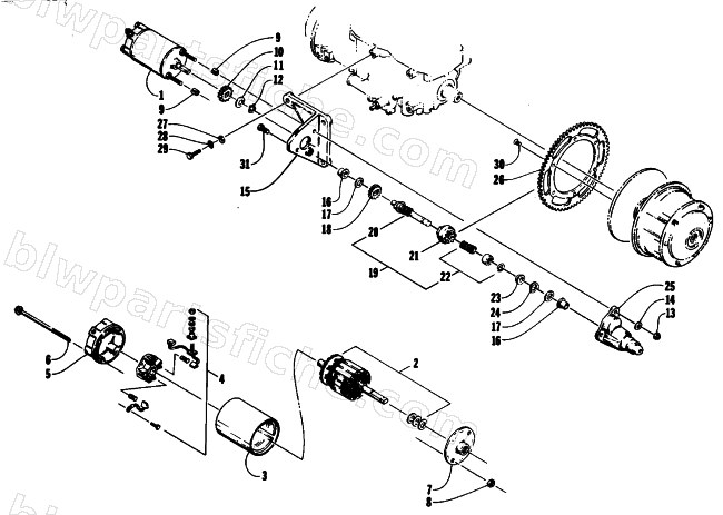 ELECTRIC START ASSEMBLY diagram