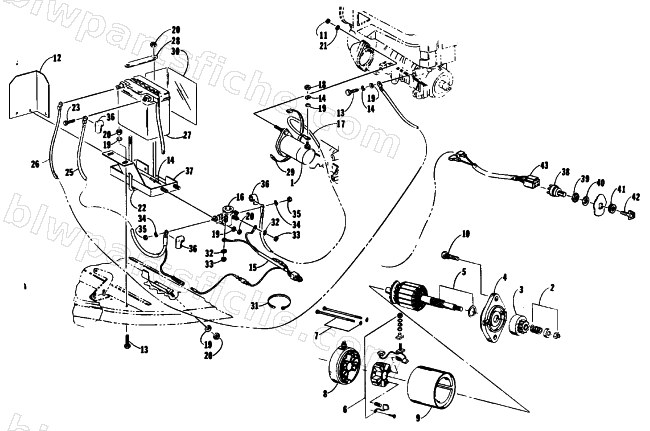 ELECTRIC START ASSEMBLY diagram