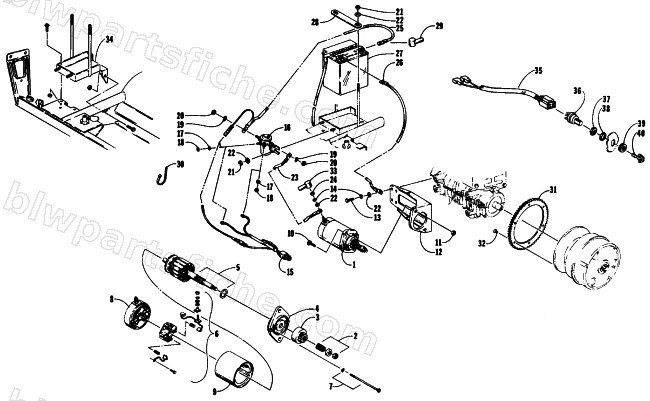 ELECTRIC START ASSEMBLY diagram