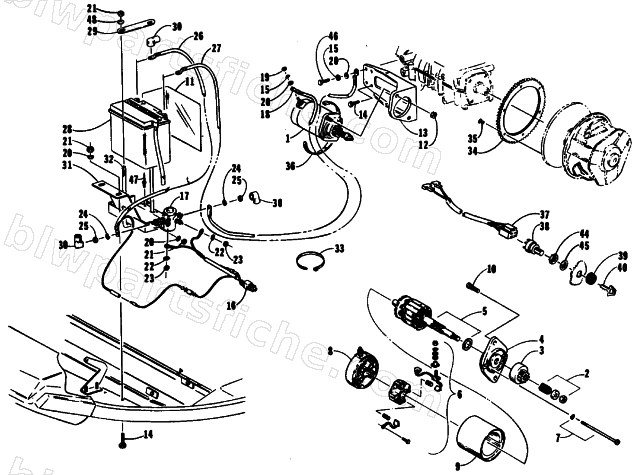 ELECTRIC START ASSEMBLY diagram