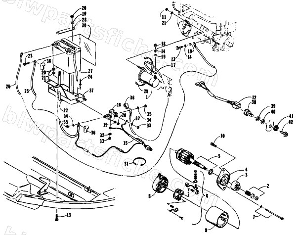 ELECTRIC START ASSEMBLY diagram