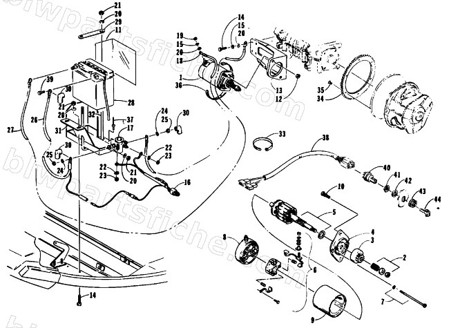 ELECTRIC START ASSEMBLY diagram