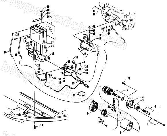 ELECTRIC START ASSEMBLY diagram