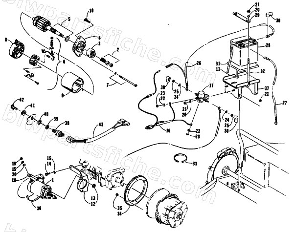 ELECTRIC START ASSEMBLY diagram