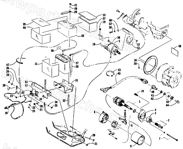 ELECTRIC START ASSEMBLY diagram