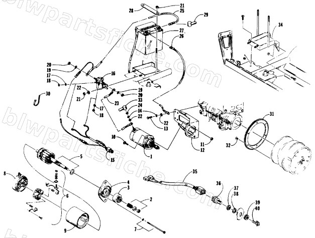 ELECTRIC START ASSEMBLY diagram