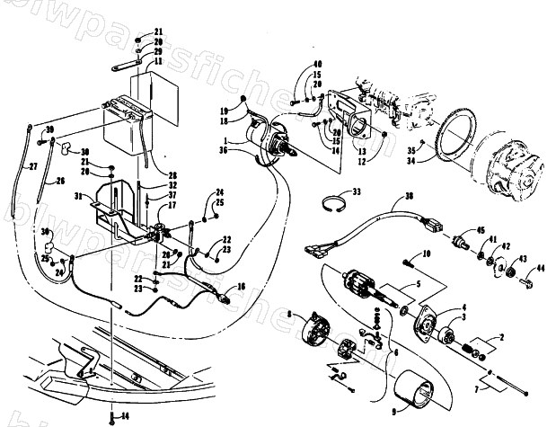 ELECTRIC START ASSEMBLY diagram